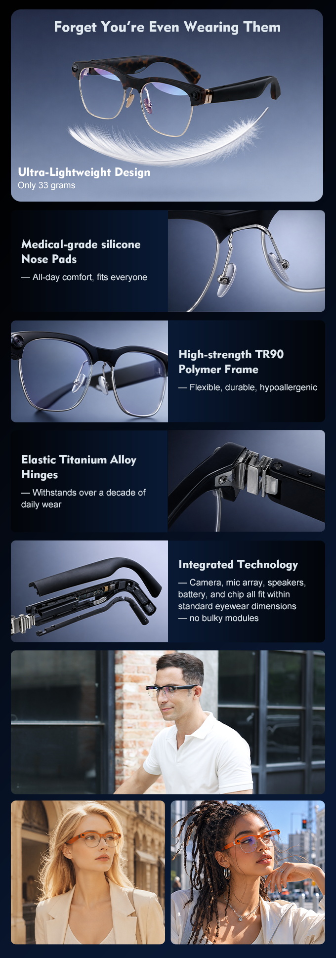 Only 33 grams Ultra Lightweight